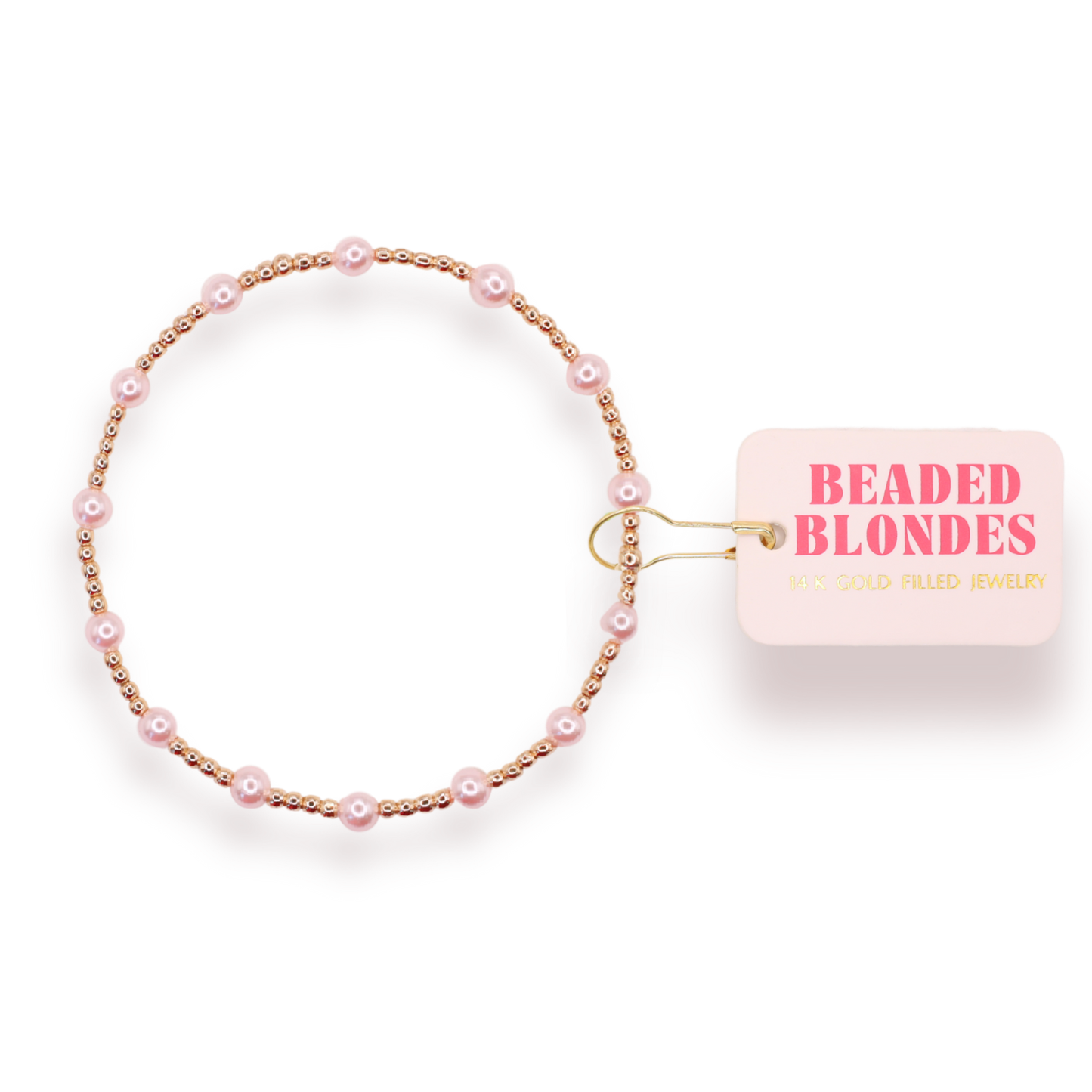 Pink June Bracelet in Gold