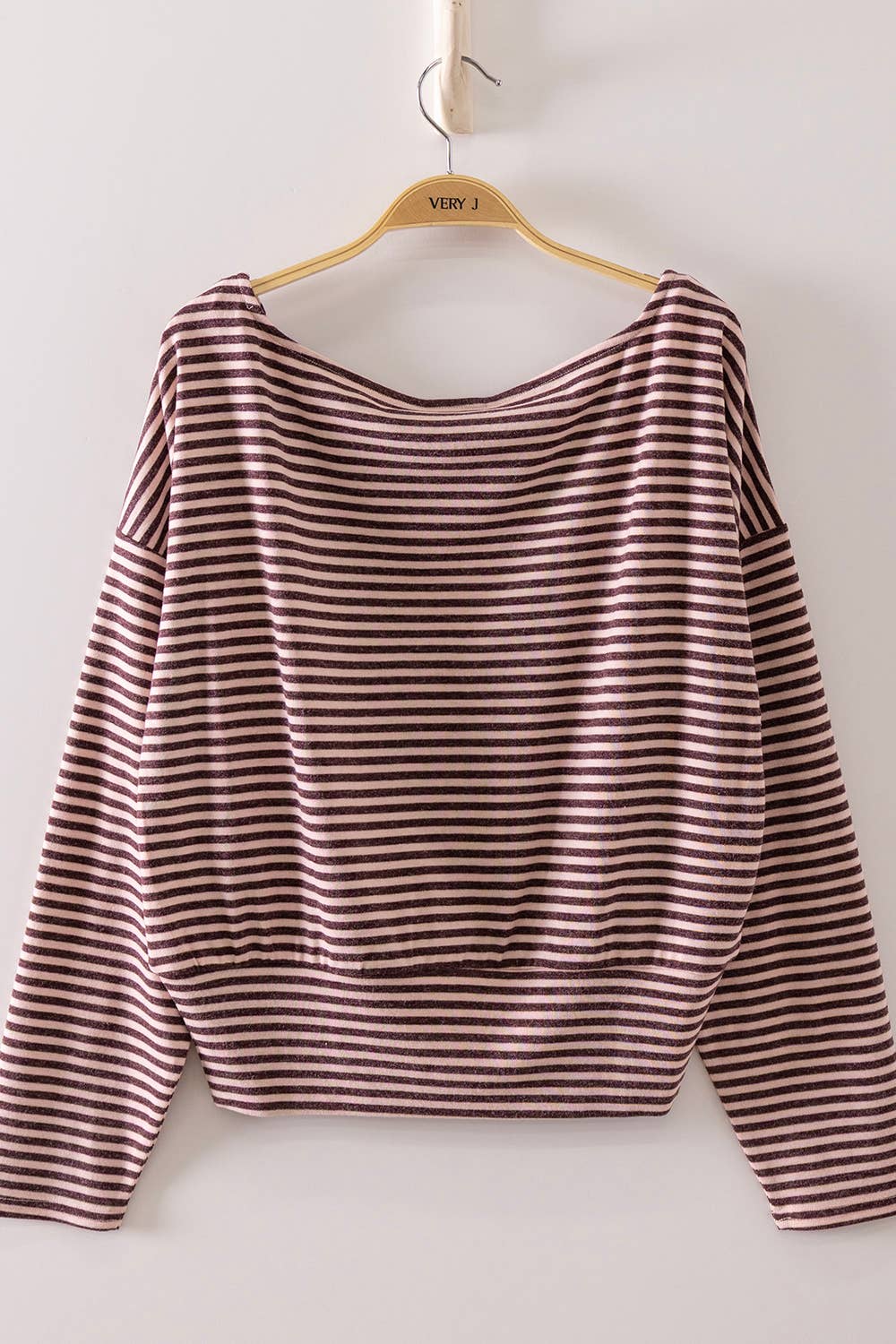 Amber Off-Shoulder Stripe Top