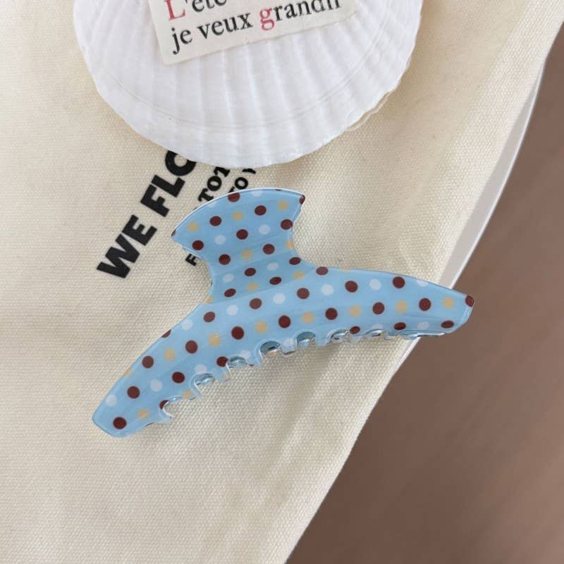 Vintage Polka Dot Hair Claw