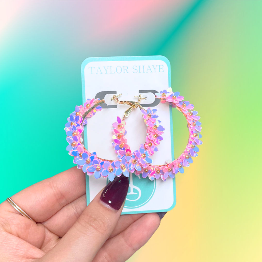 Lily Flower Hoops