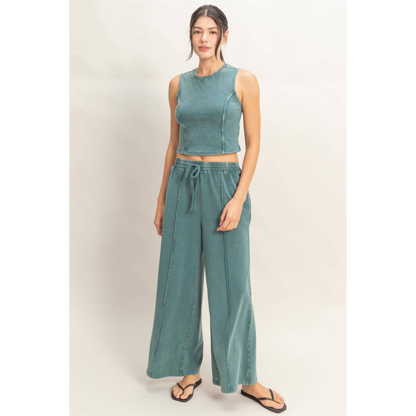 Mandy Washed Pants Set