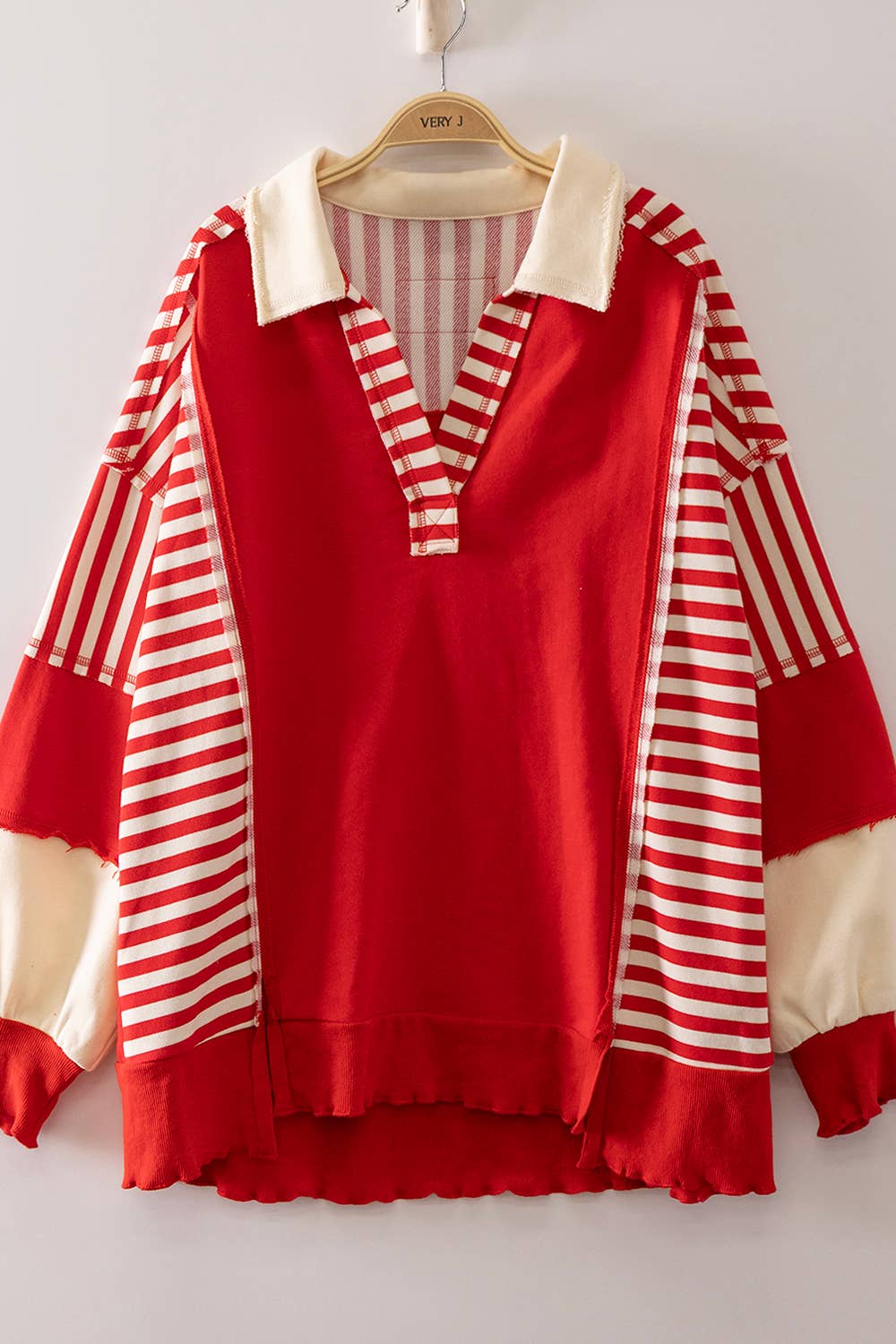 Vintage Stripe Rugby Sweatshirt
