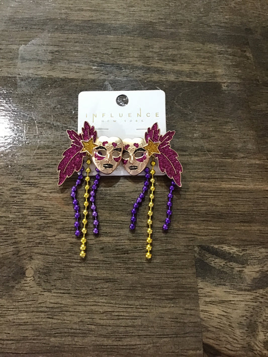 Mardi Gras Earrings