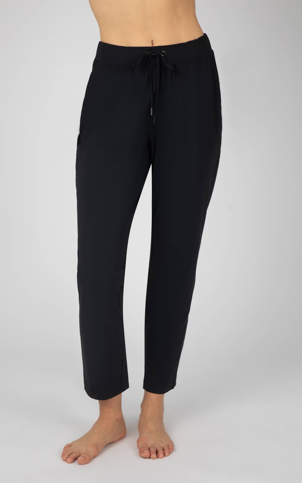 Women's Relaxed Straight Leg Pants with Drawstring