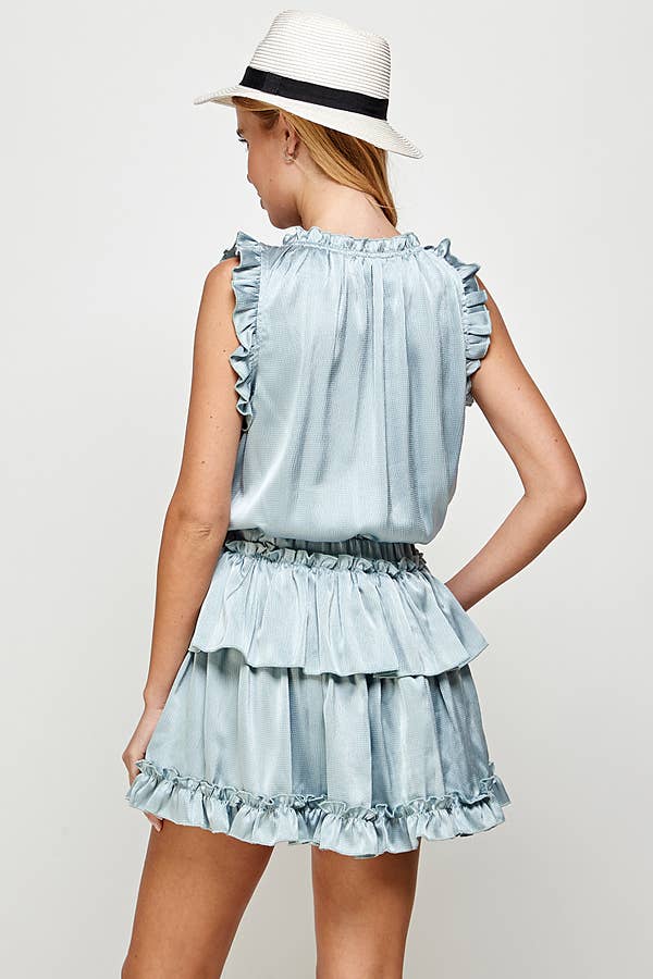 Whimsical Ruffle Mini Dress