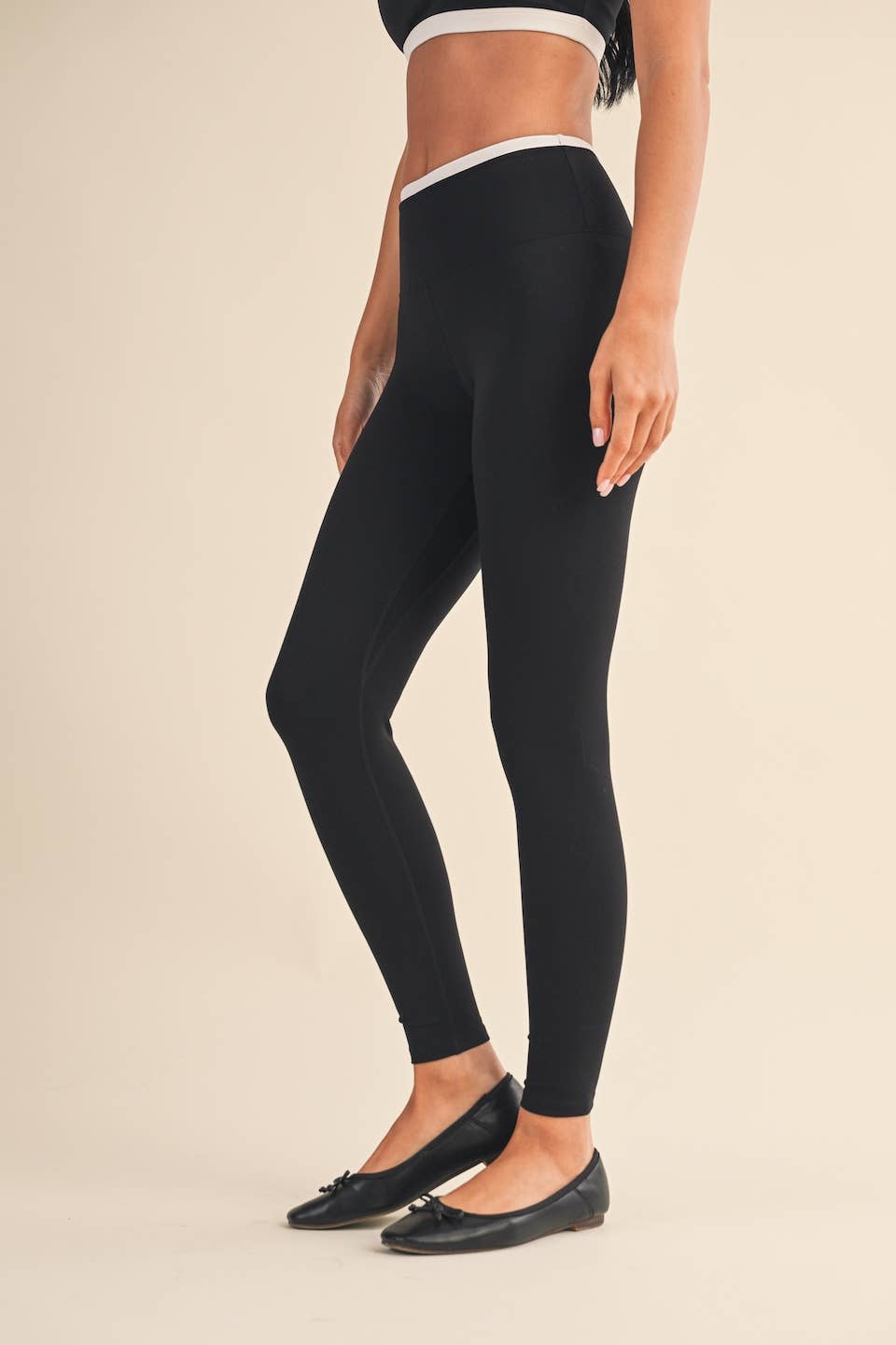 Contrast Binding Legging