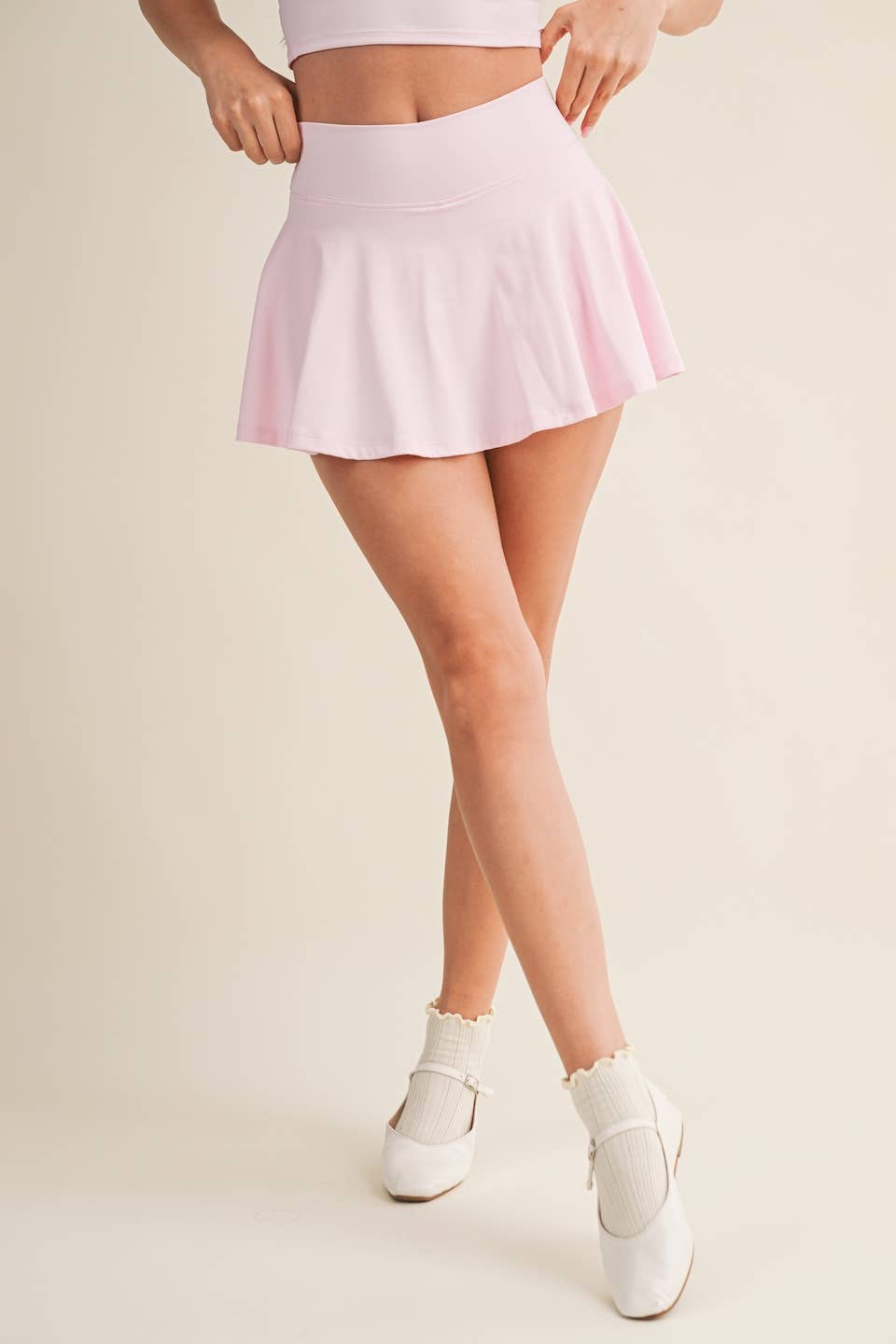 Mini Circle Skort with Bow Back Detail