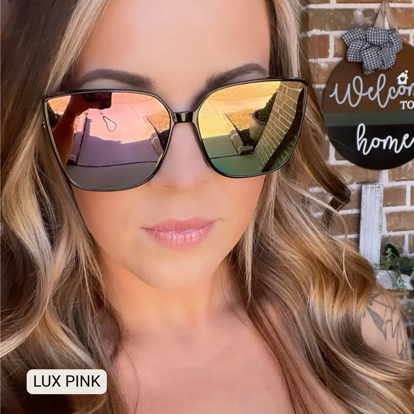 Lux - Women's Polarized Oversized Cat Eye Sunglasses