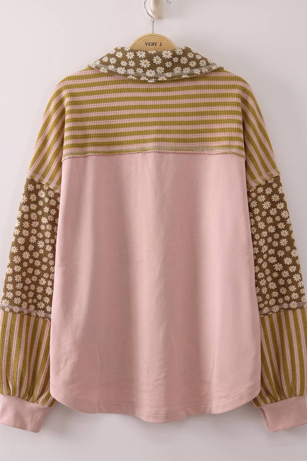 Daisy Stripe Contrast Top