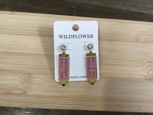 Pencil Dangle Earrings