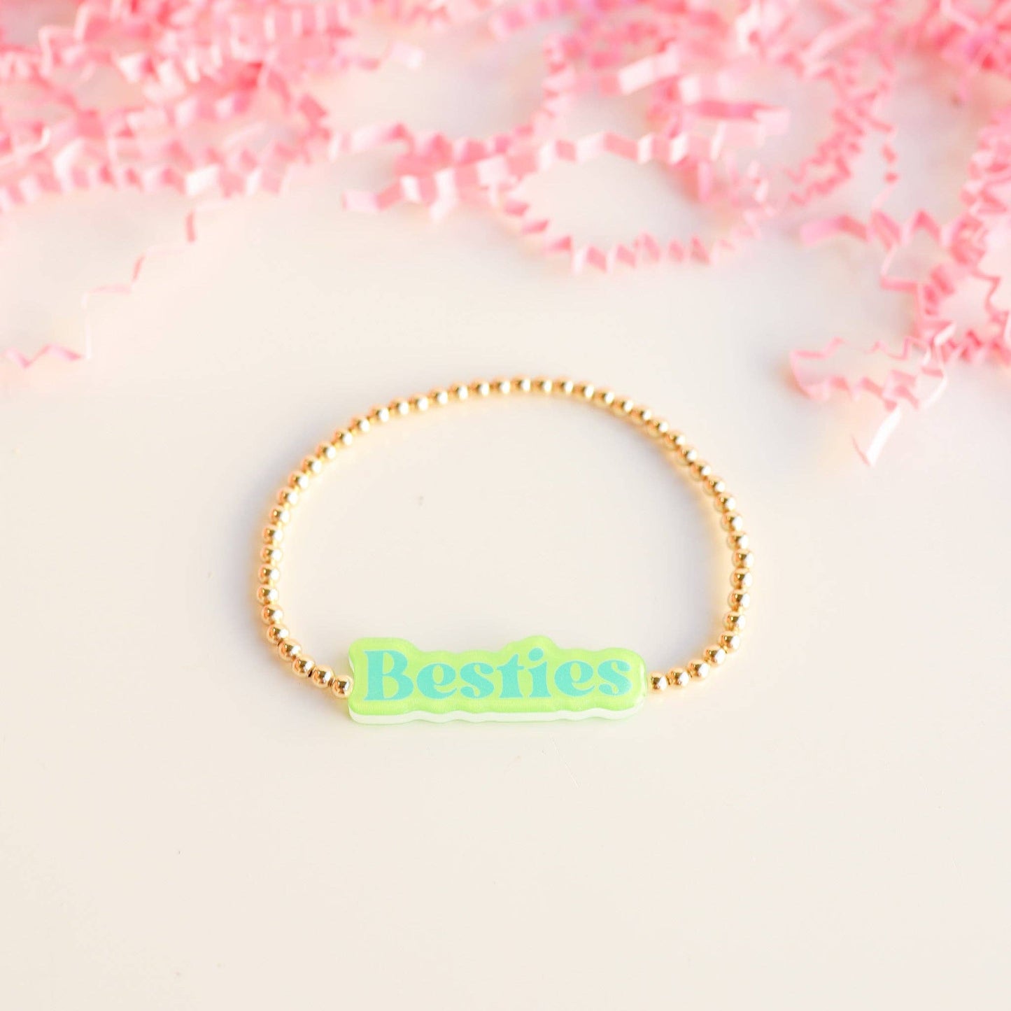 Bestie BB Bead Bracelet in Green/Blue