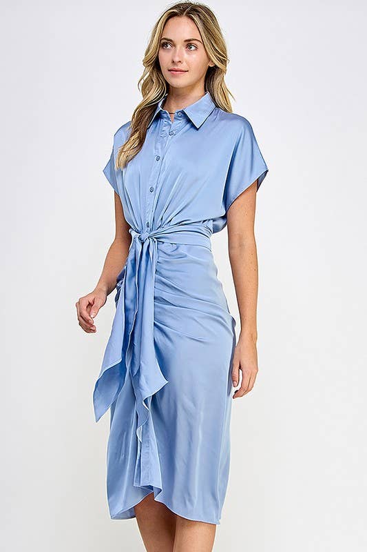 Charmeus Midi Collared Dress