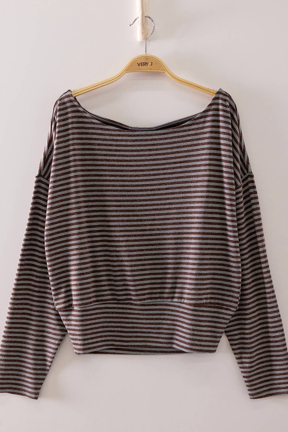 Amber Off-Shoulder Stripe Top