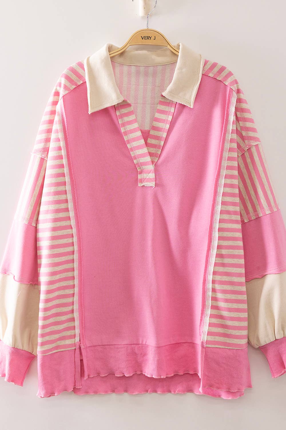 Vintage Stripe Rugby Sweatshirt