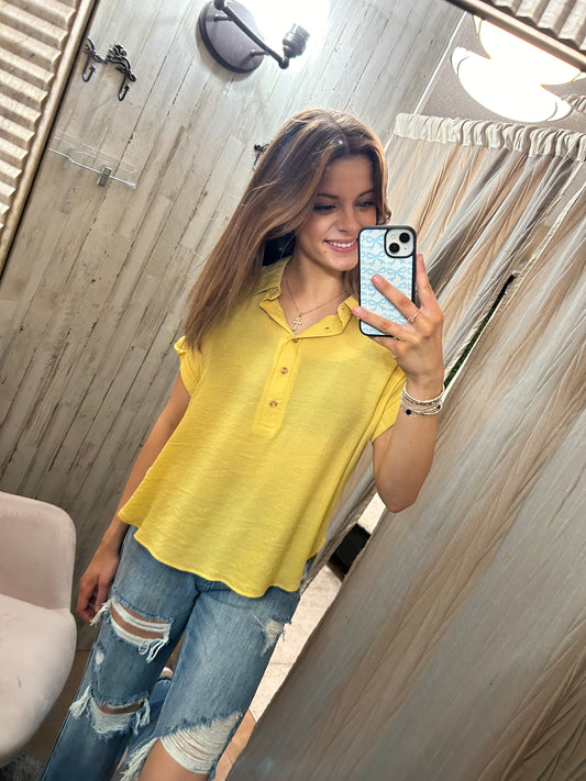 On an Island Button Down