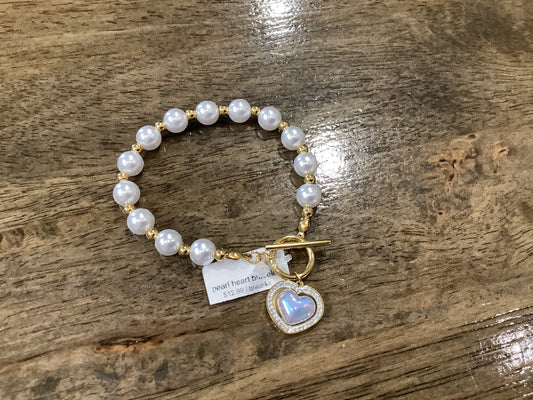 pearl heart bracelet