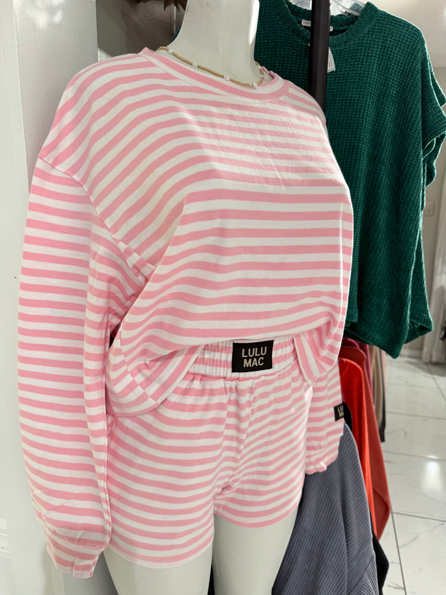 LULU MAC Striped Shorts