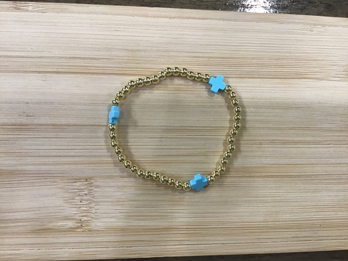 Cross Beaded Bracelet