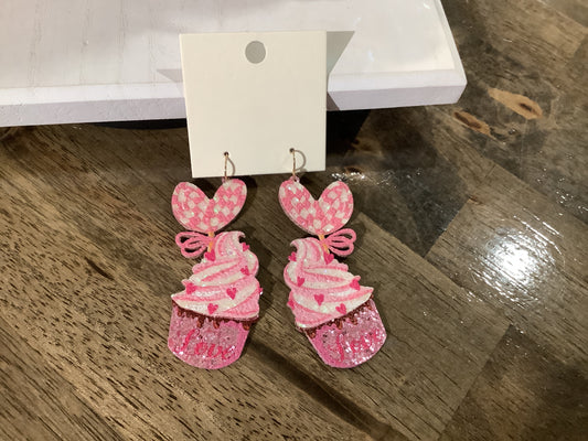 love for cupcake earrings