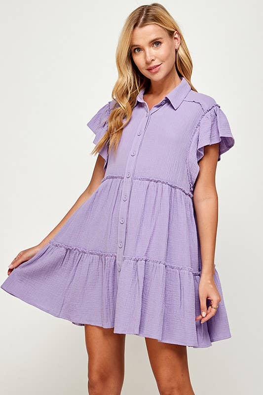 Over The Moon Babydoll Dress