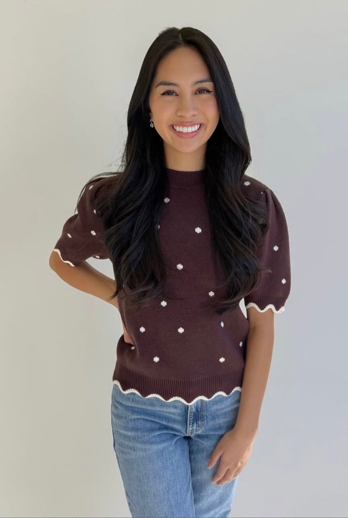 Short Puff Sleeve Top