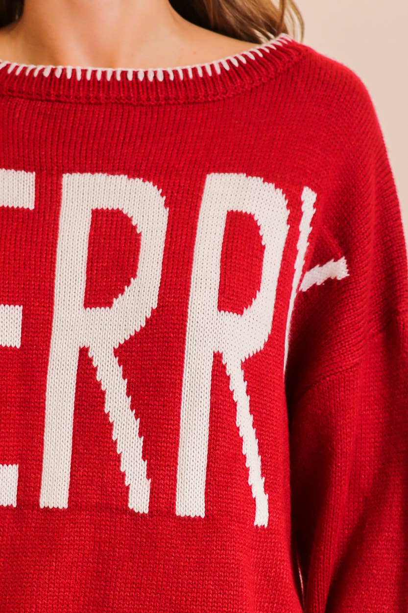 Merry Festive and Chic Holiday Sweater