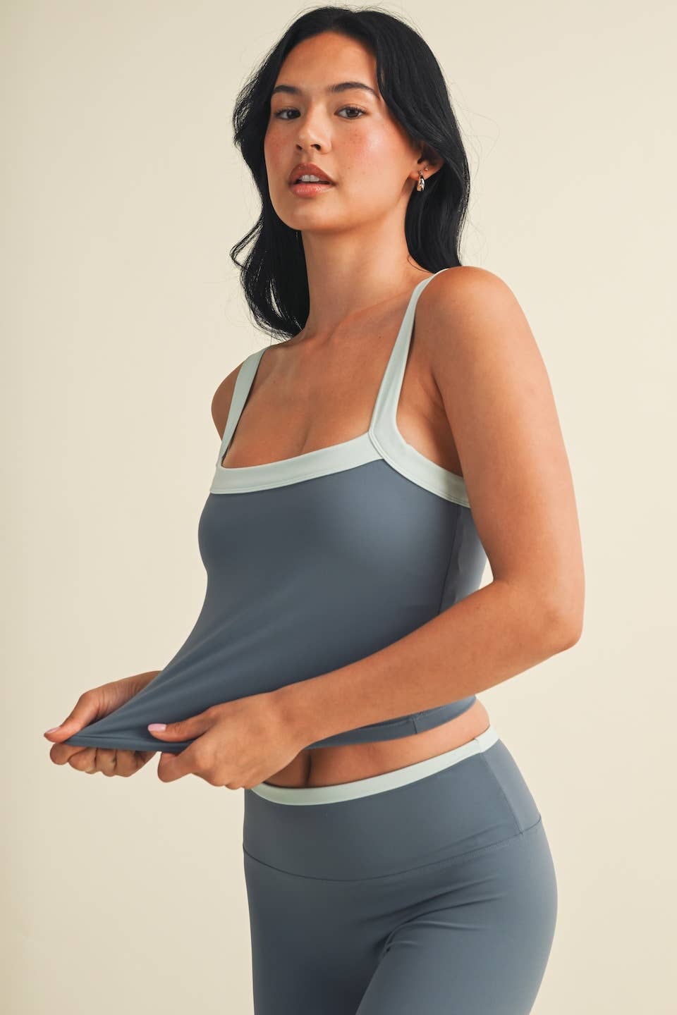 Contrast Block Tank Top