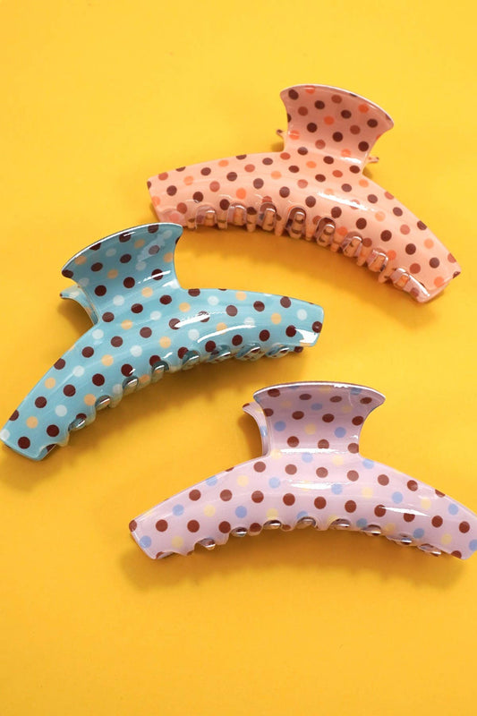 Vintage Polka Dot Hair Claw