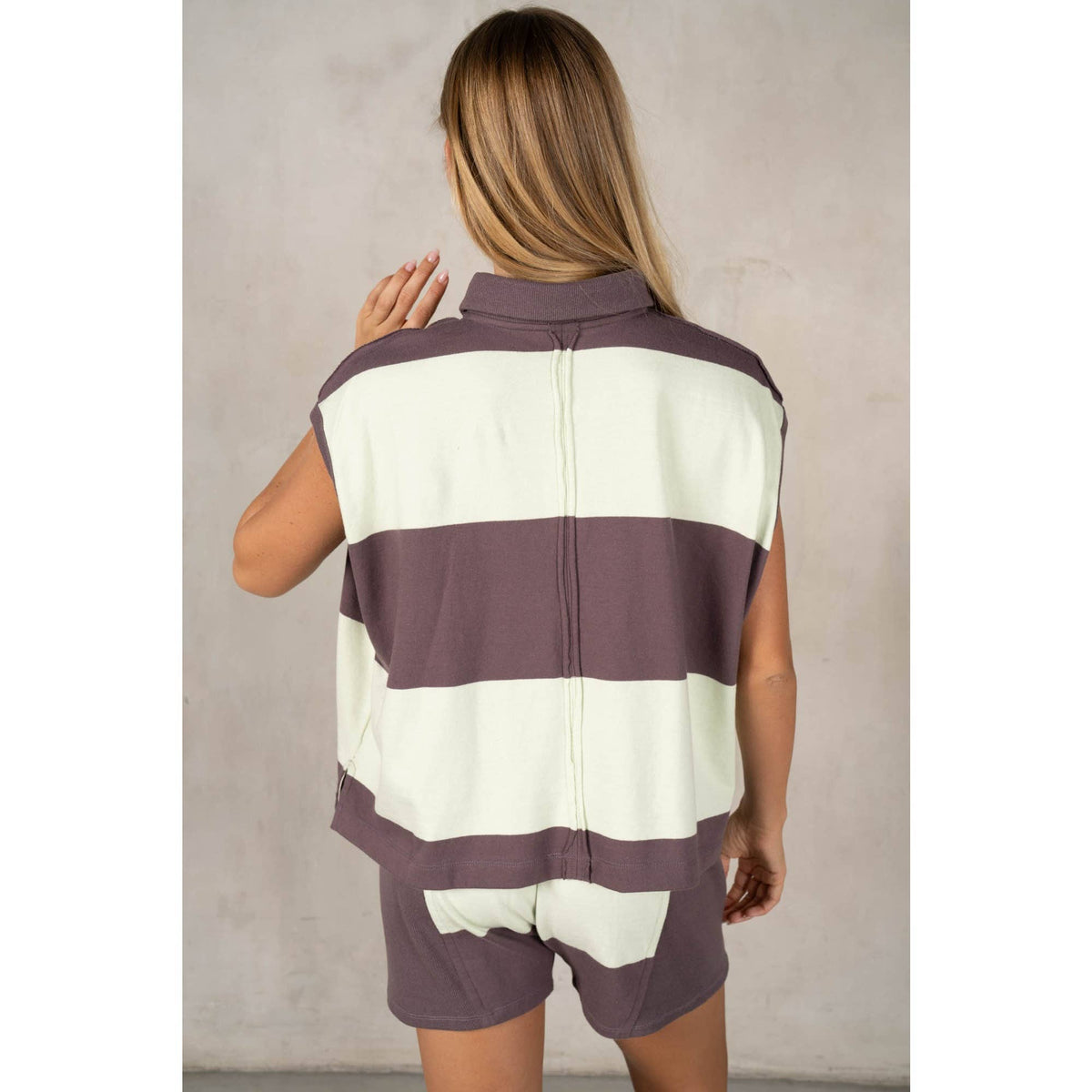 Classic Striped Slouchy Sleeveless