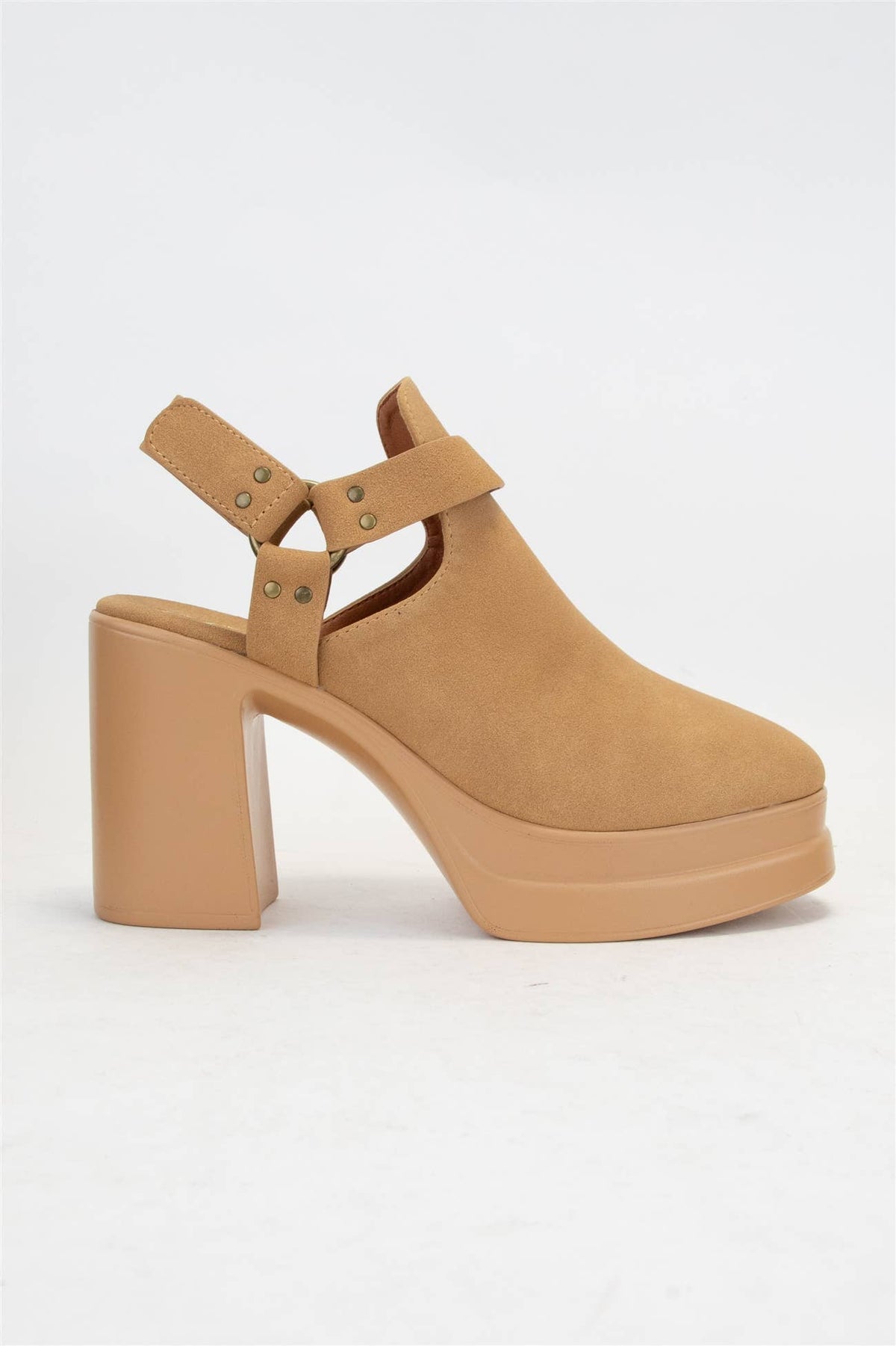 Palazzo Slingback Cutout Platform Bootie