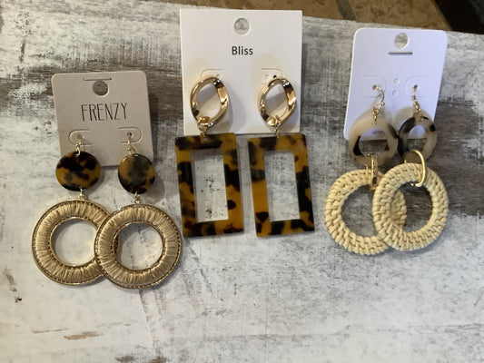 Print Style Earrings