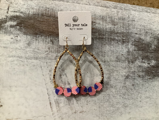 Stripes and Stars Earrings