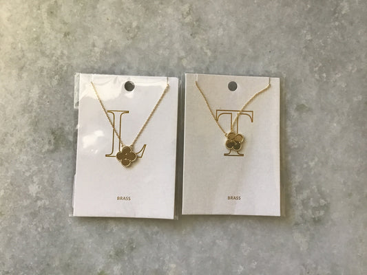 Clover Initial Necklace