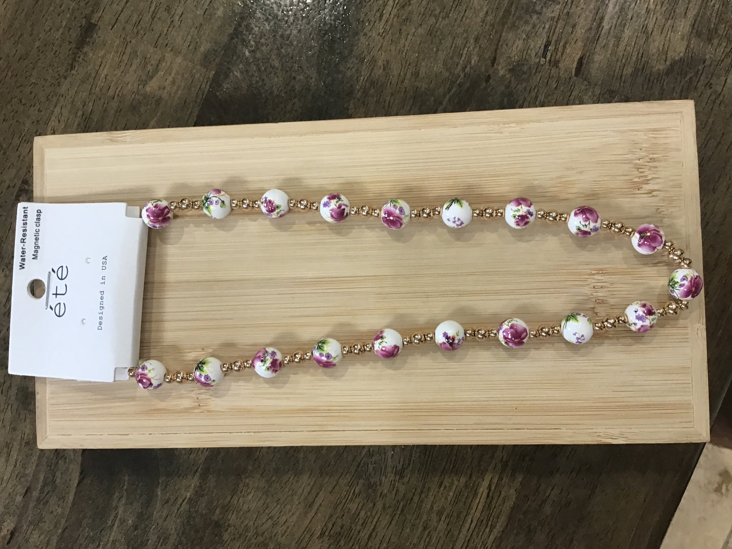 Floral Purple Necklace