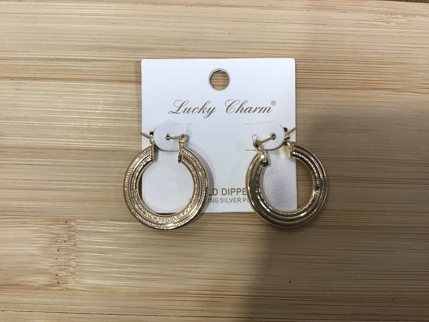 Brass Open Round Hoops