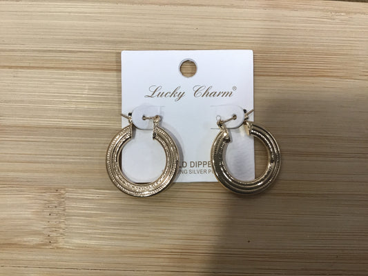 Brass Open Round Hoops