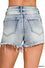 Medium Wash Fayed Denim Shorts