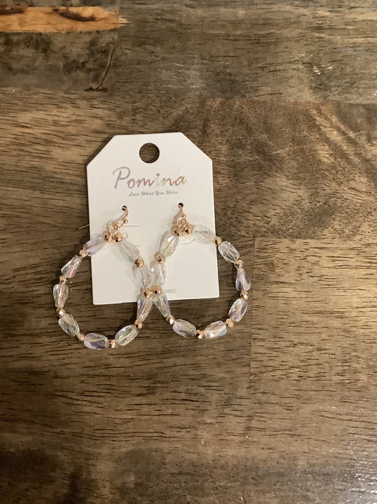 Spring bead collection earring