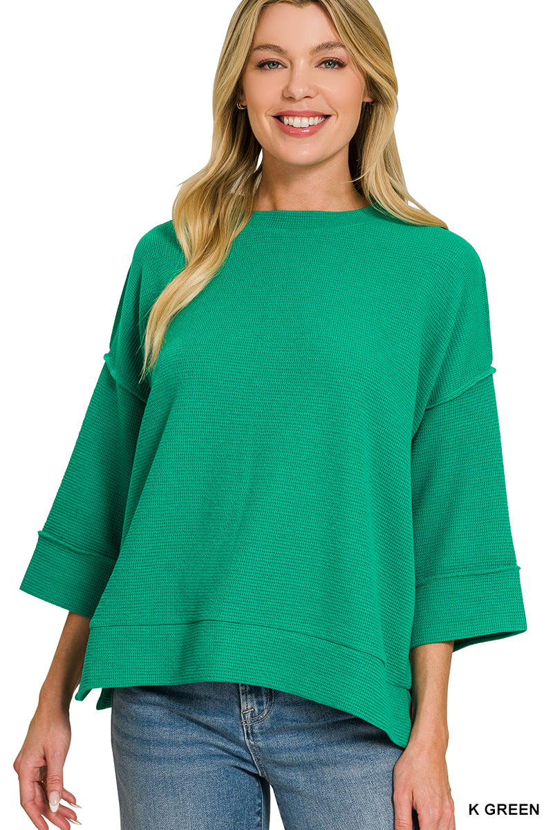 Double knit 3/4 sleeve top