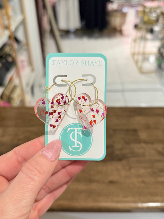 Taylor Shaye Heart Hoops