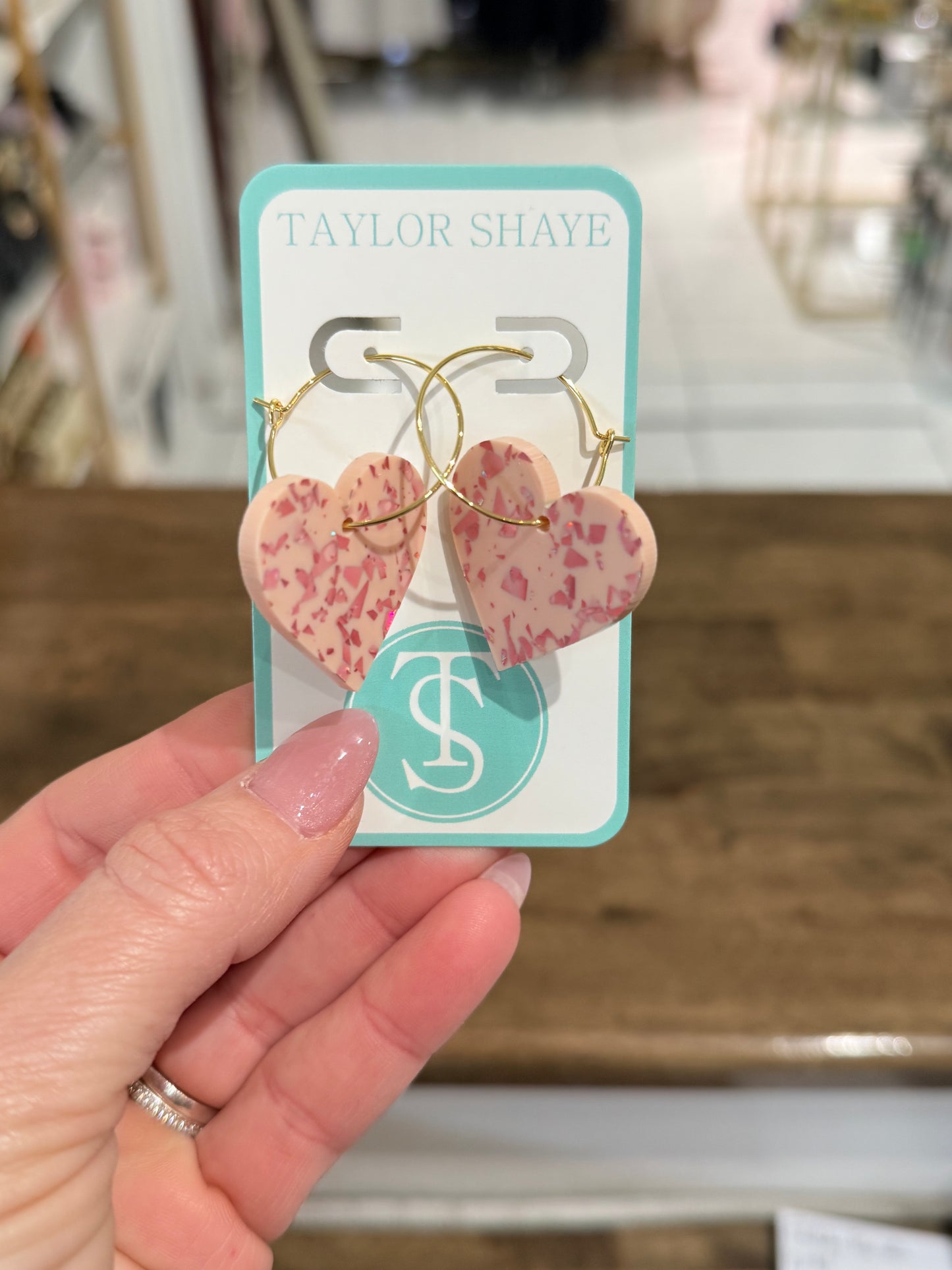 Taylor Shaye Heart Hoops