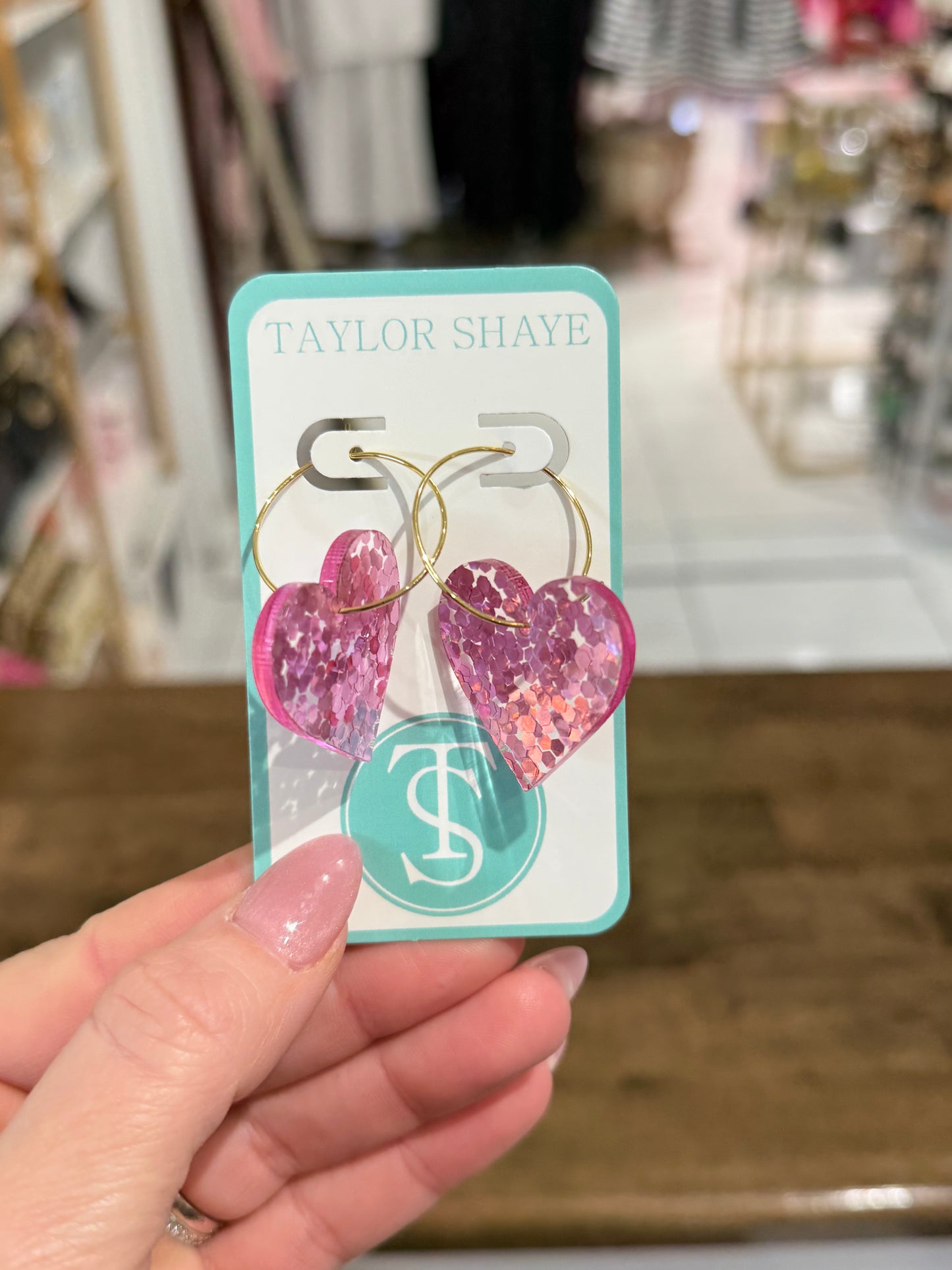 Taylor Shaye Heart Hoops