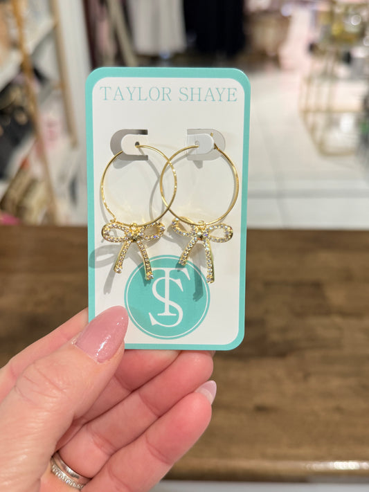 Taylor Shaye Isabella Bow Hoops