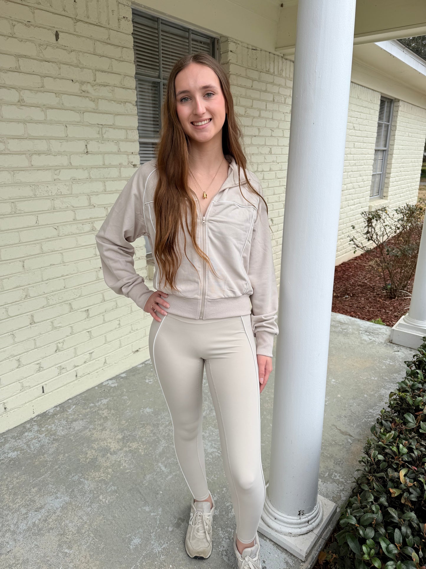 Color Block Loose Fitting Jacket
