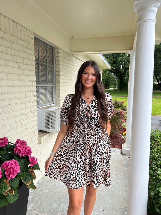 Clear As Day Bow Tie Dress