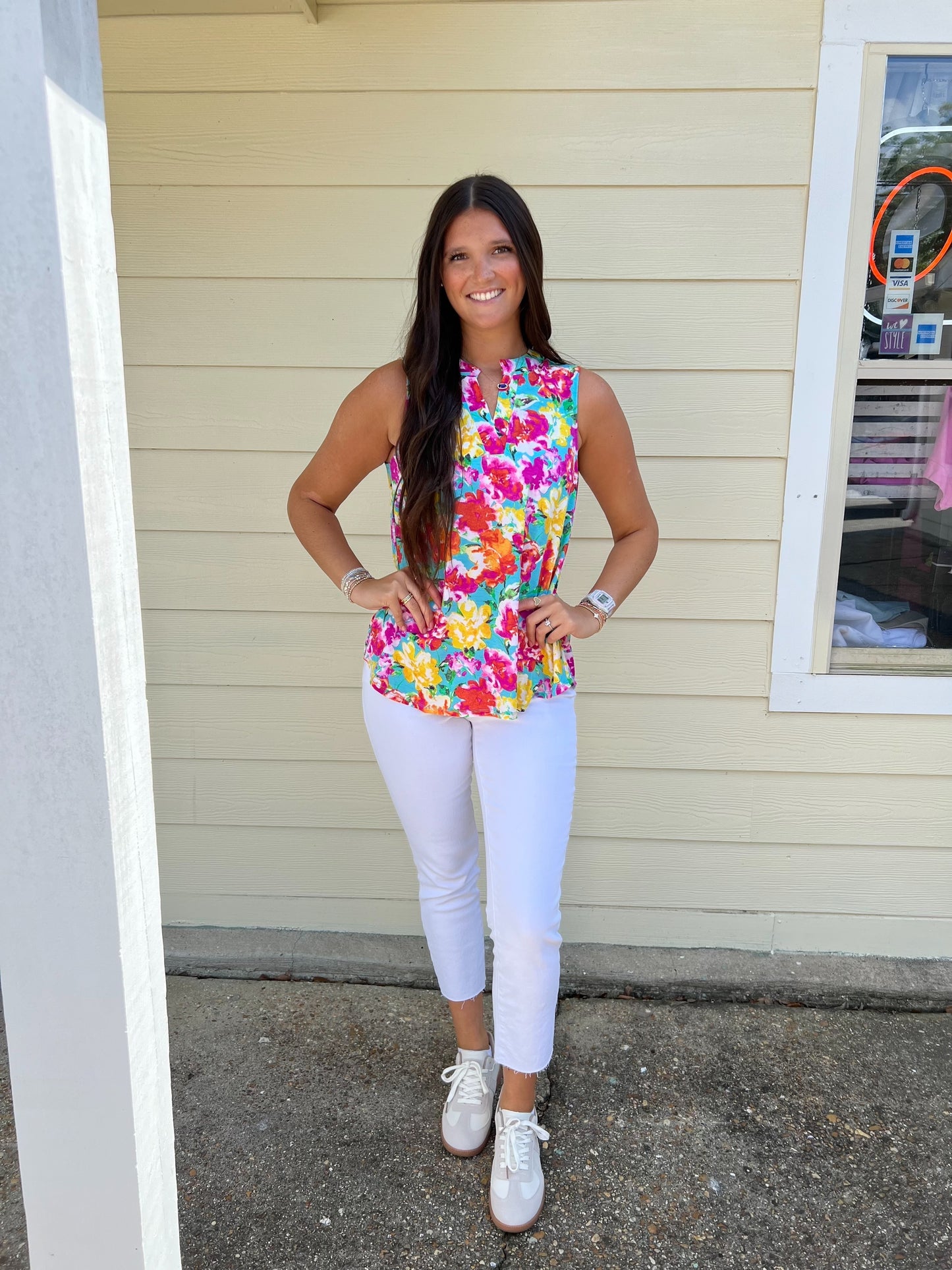 Colorful Sleeveless Top