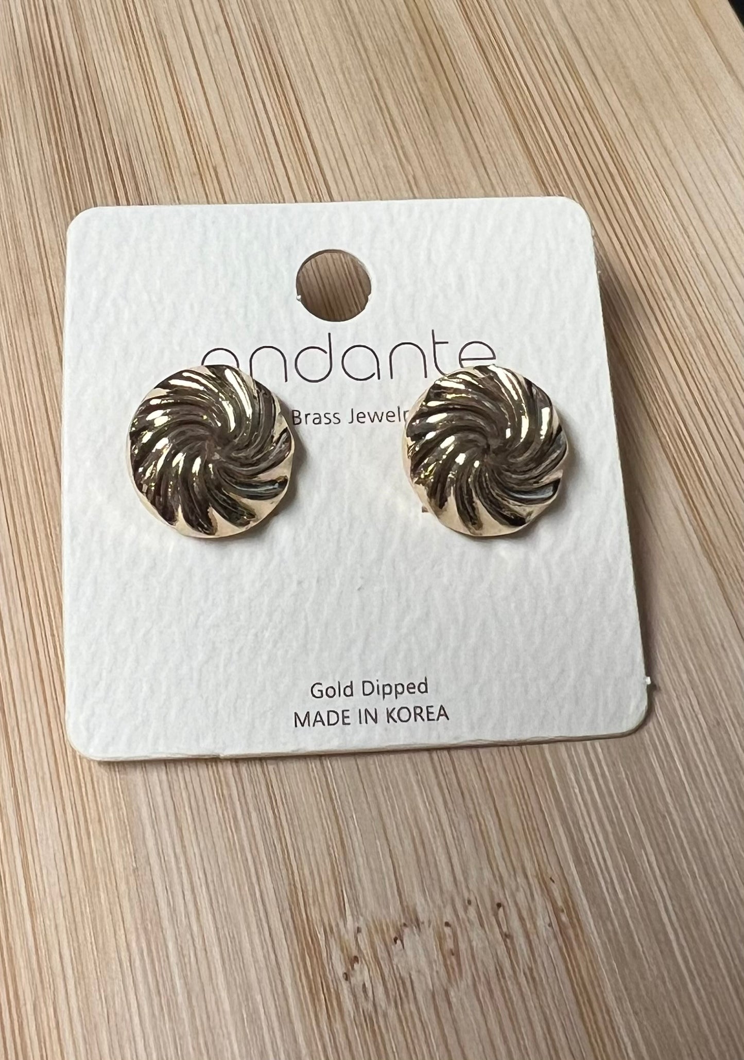 Fancy Gold dipped Earrings
