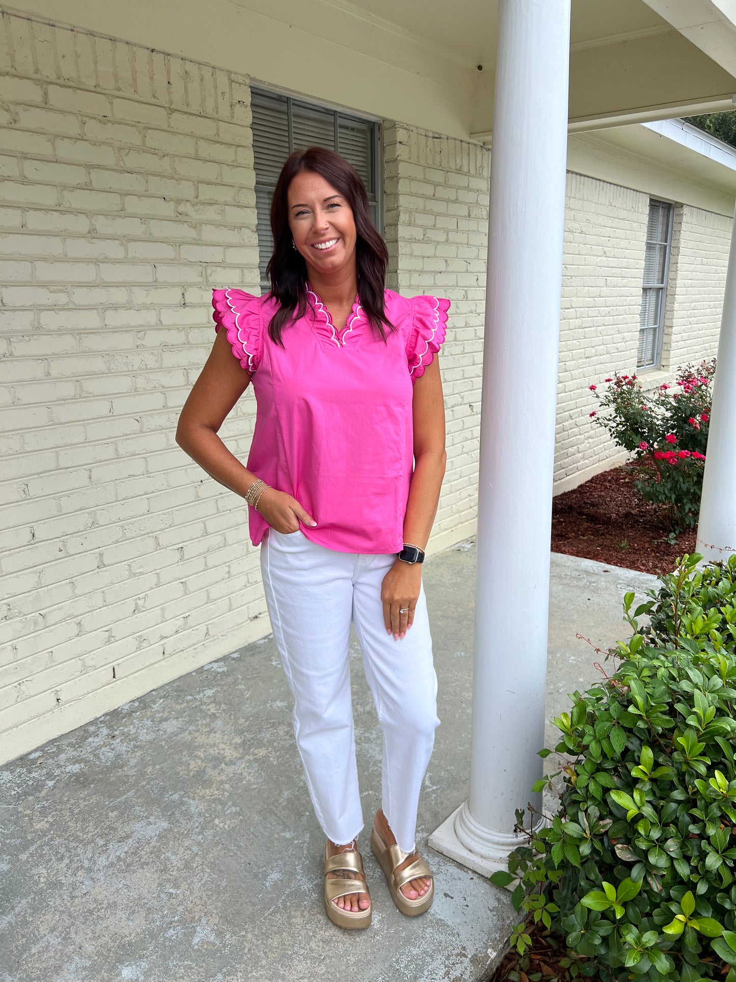 Ray Of Sunshine Ruffle Top
