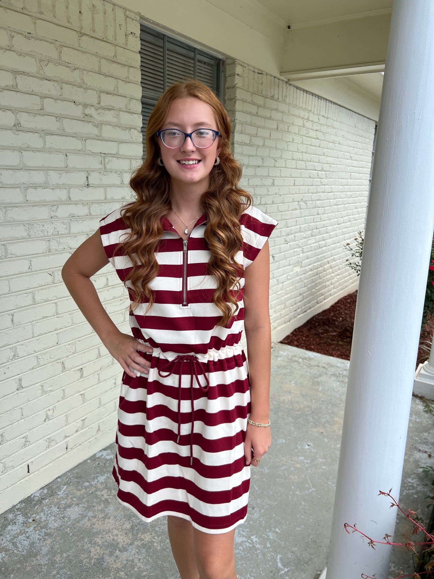 Drawstring Mini Dress