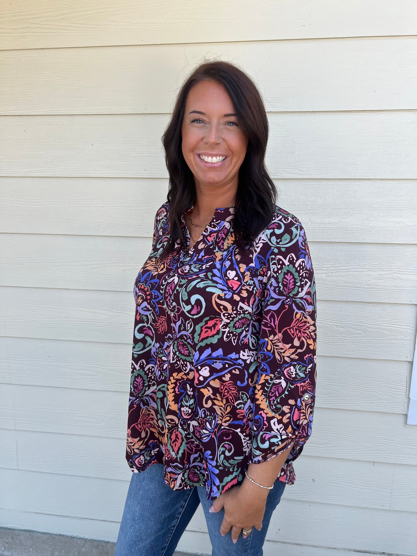 Fall Flowers Top
